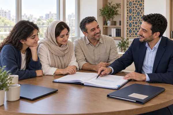 تصویر مفهومی خدمت: پشتیبانی حقوقی رایگان در عقد قرارداد