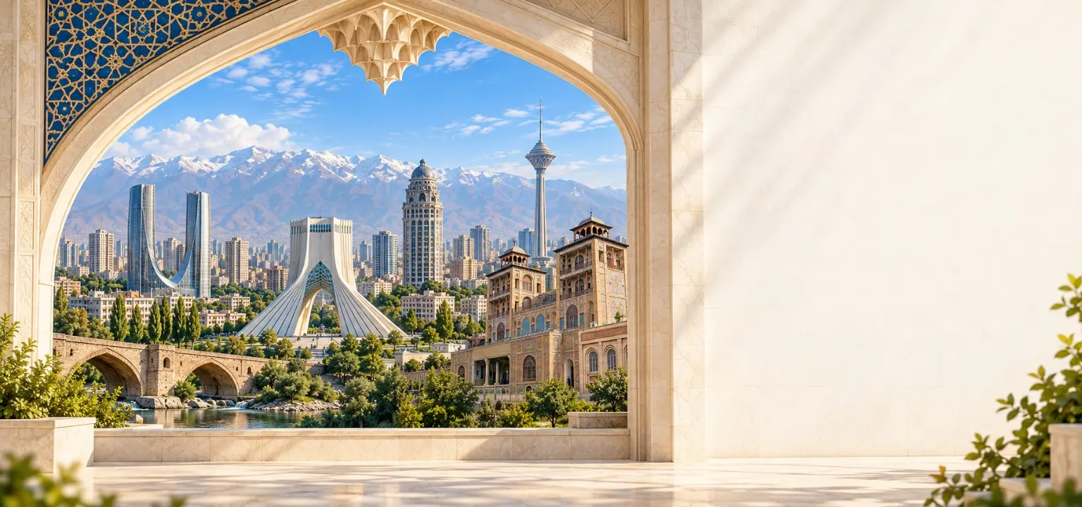 منظره تهران در قاب معماری ایرانی
